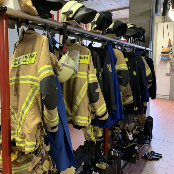 Kleidung eines Feuerwehrmannes