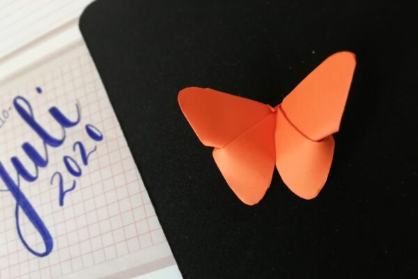 Origami Schmetterling orange