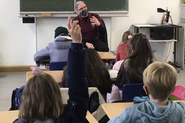 EinRedakteur im Klassenzimmer