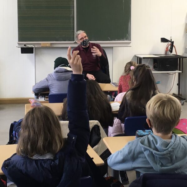 EinRedakteur im Klassenzimmer